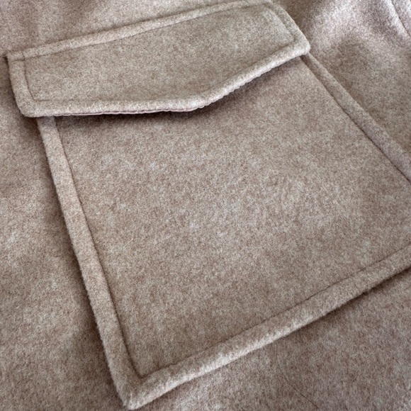 Love Tree Boxy Button Front Cropped Jacket with Collar / Large - Picture 6 of 11